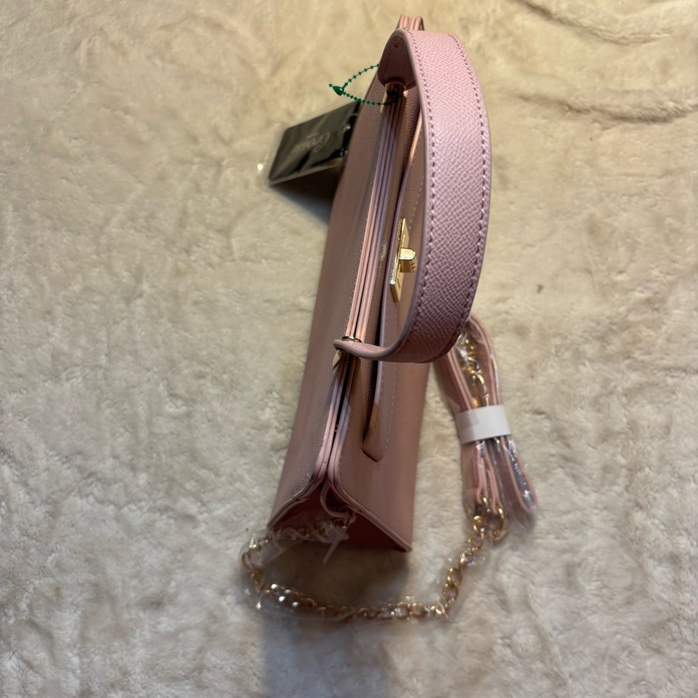 NWT Grossi New York Crossbody Bag Barbie Pink Faux Leather Gold Hardware NEW - Picture 5 of 15